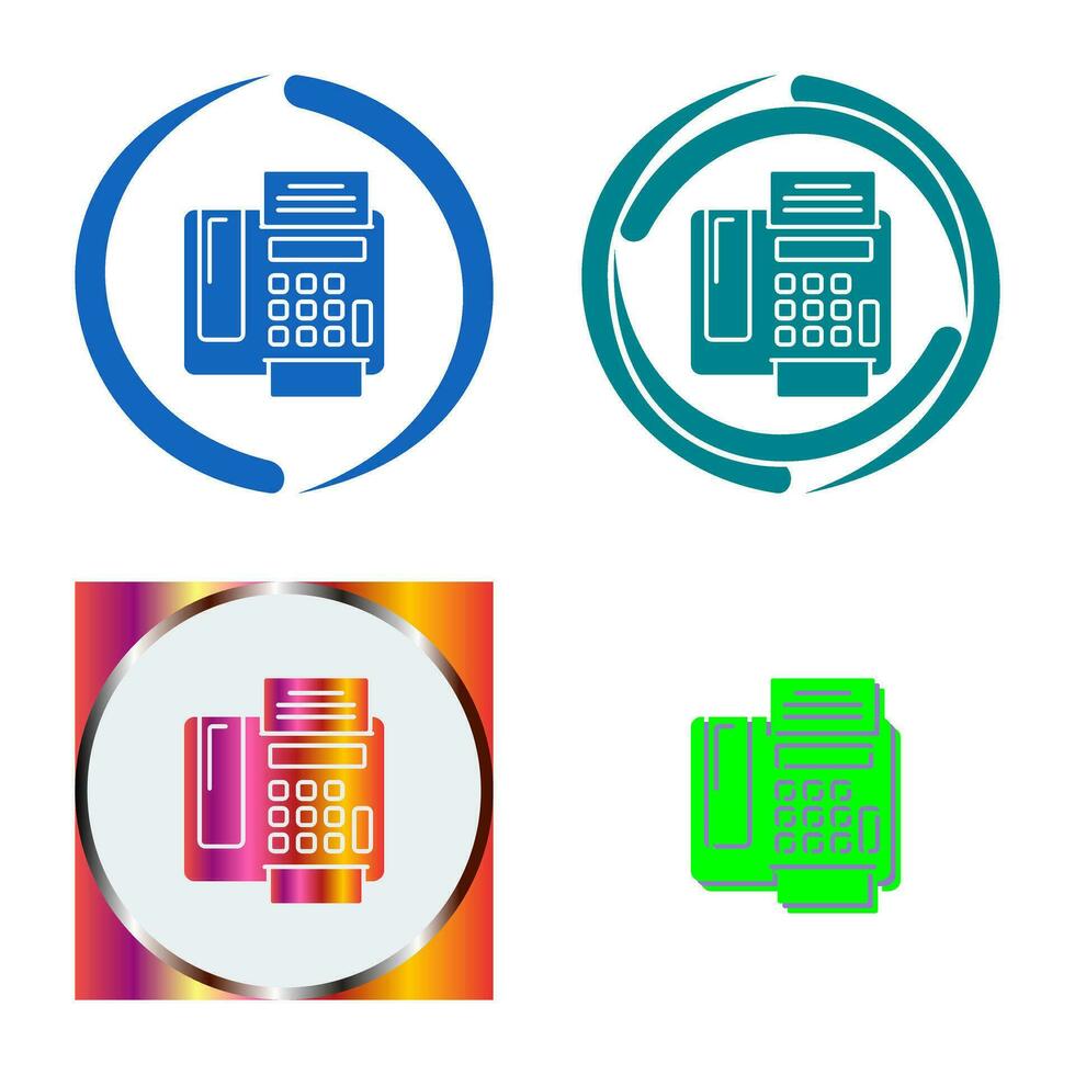 fax Machine Vector Icon