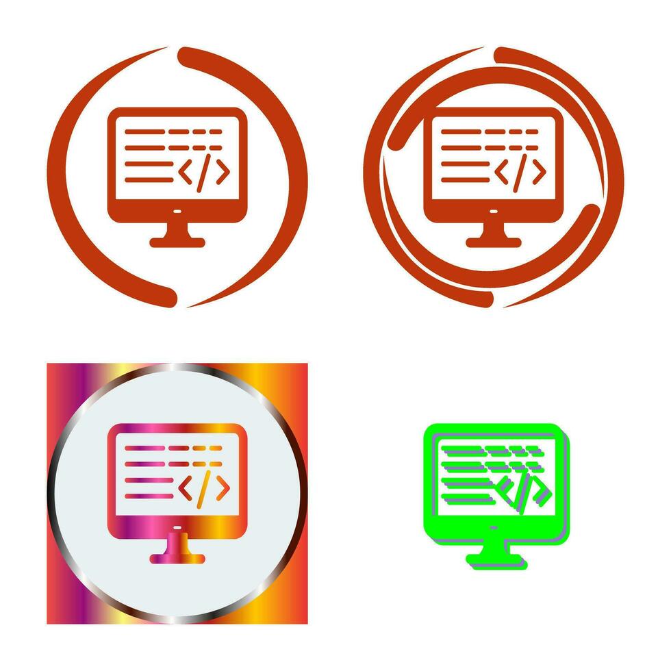 Coding Vector Icon