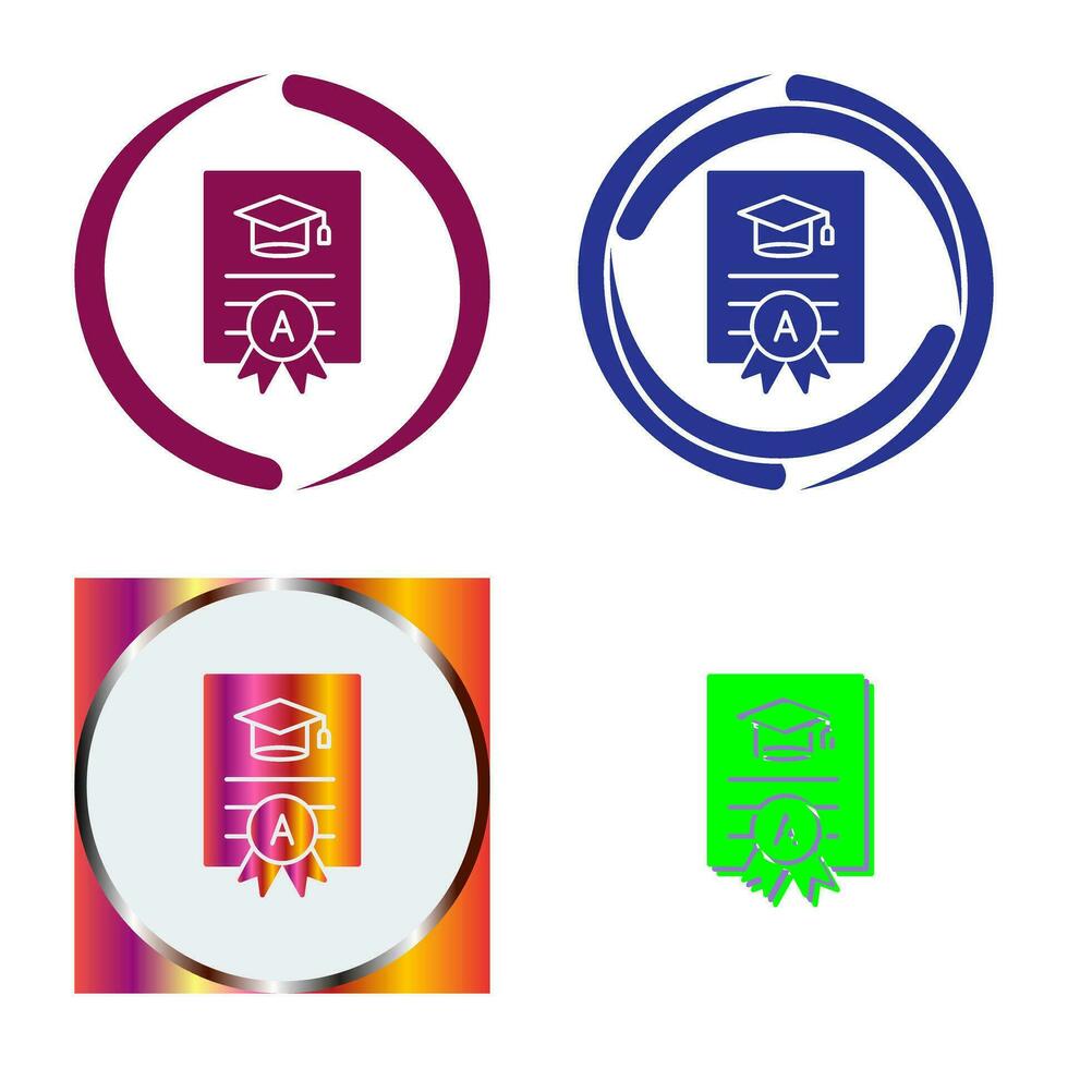 Report Card Vector Icon