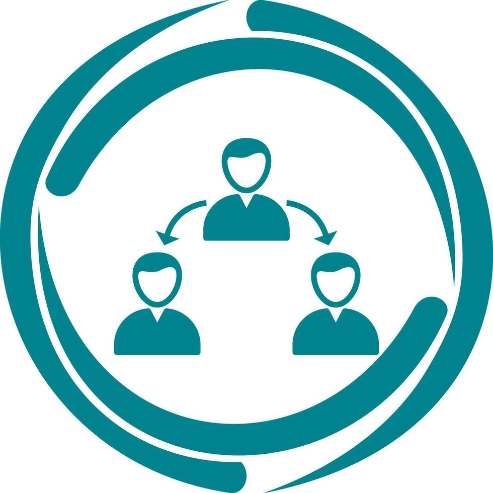Unique Connected Users Vector Icon