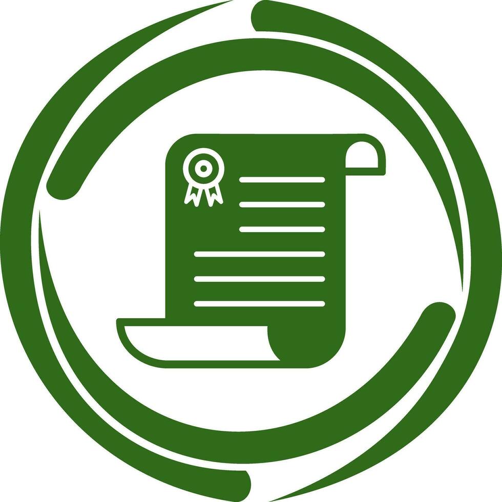 Unique Diploma Vector Icon