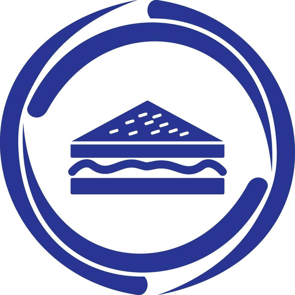 Unique Sandwich Vector Icon