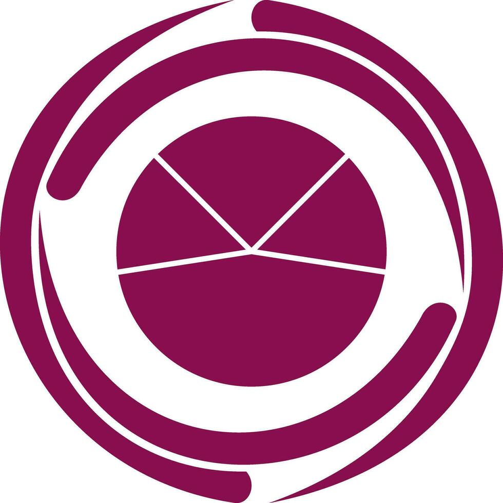 Pie Chart Analysis Vector Icon