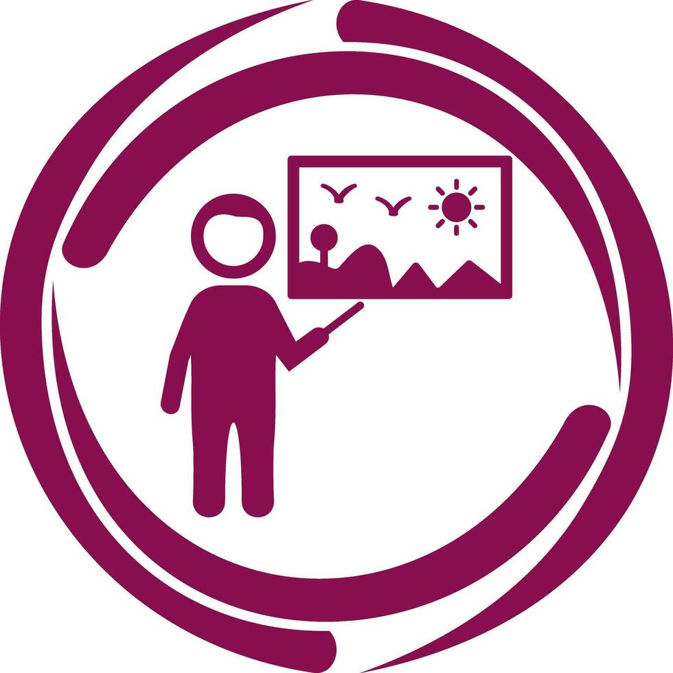 Art Museum Guide Vector Icon