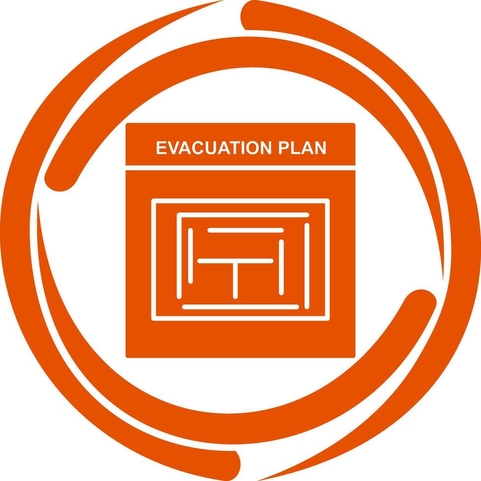 Evacuation Plan Vector Icon