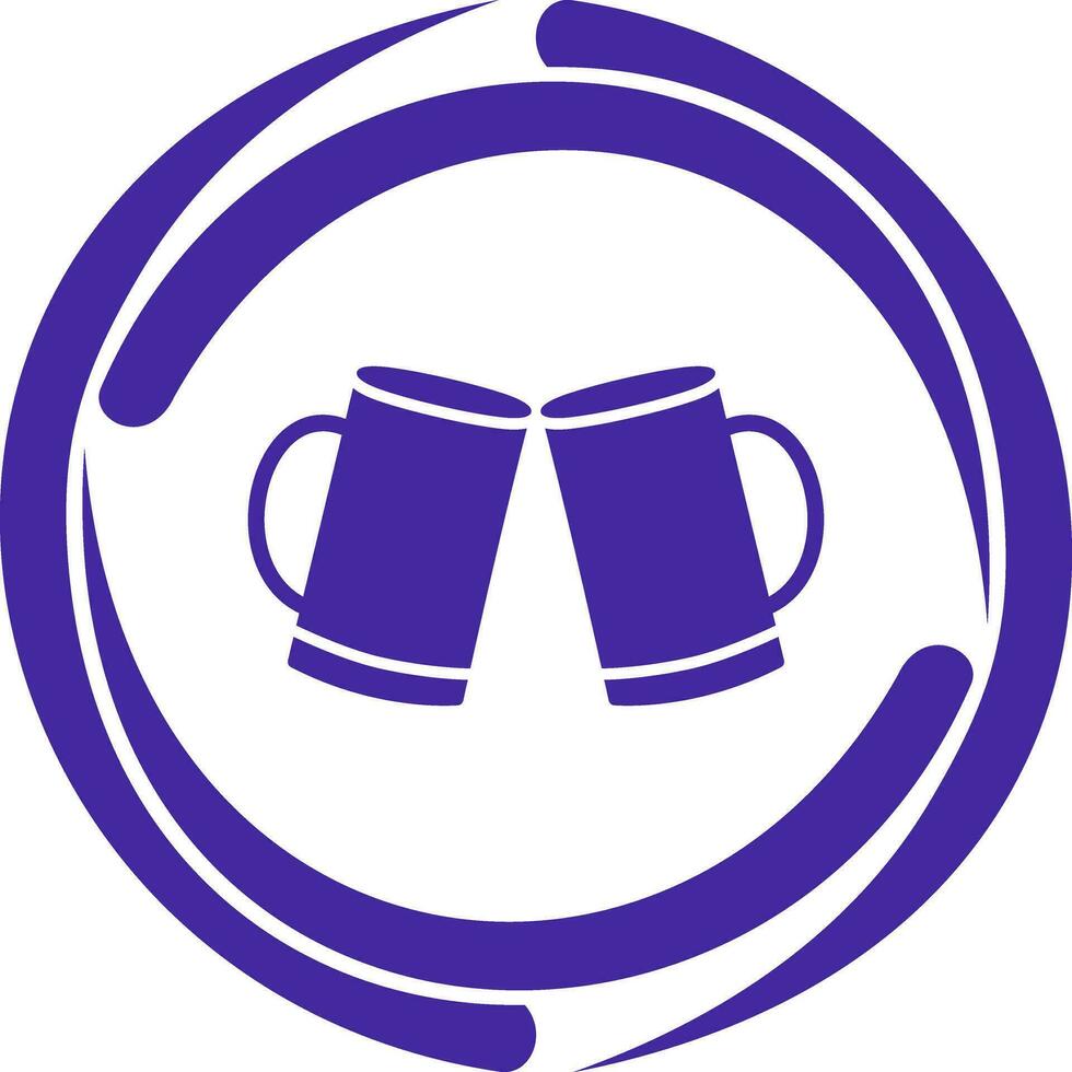 Beers Toasting Vector Icon