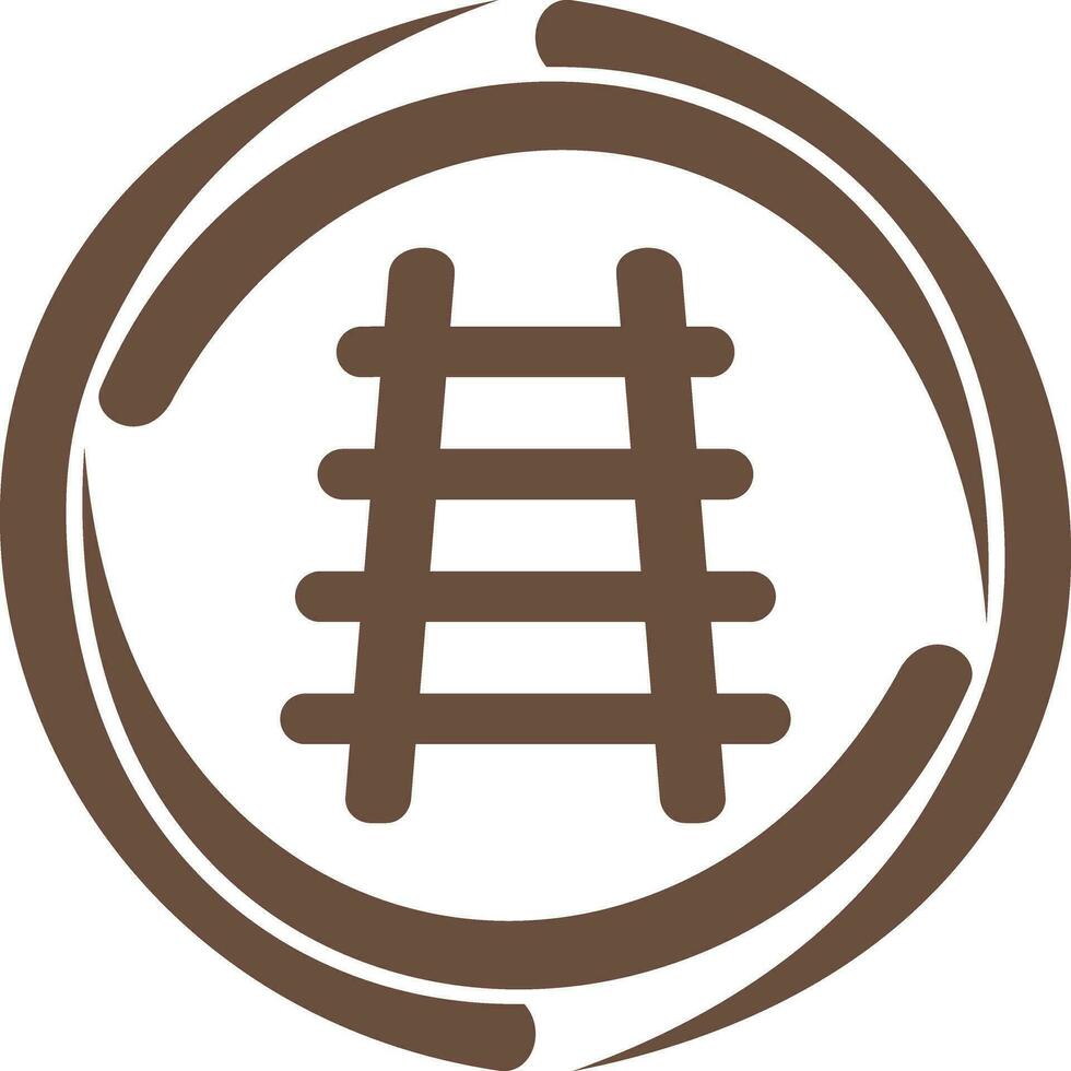 Train Tracks Vector Icon