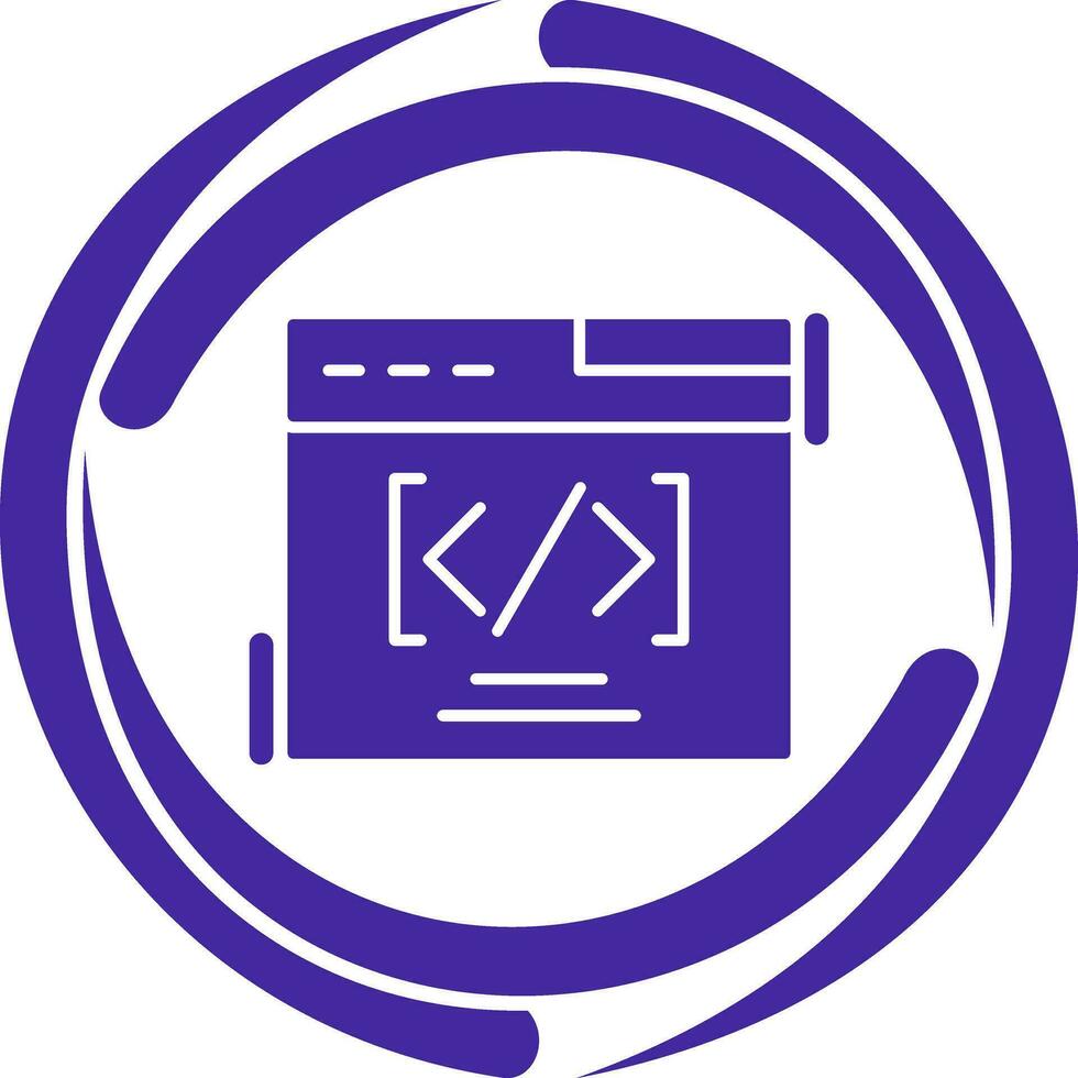 Web Coding Vector Icon