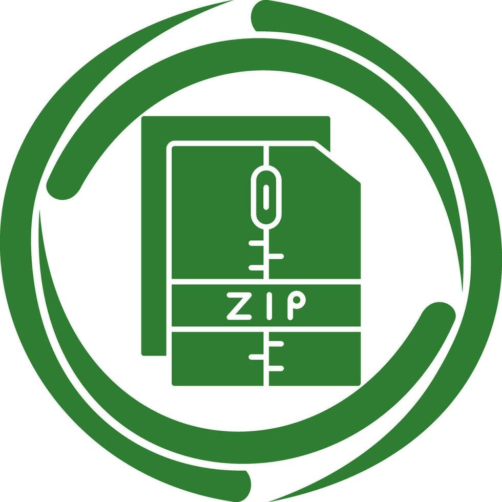 Zip File Vector Icon