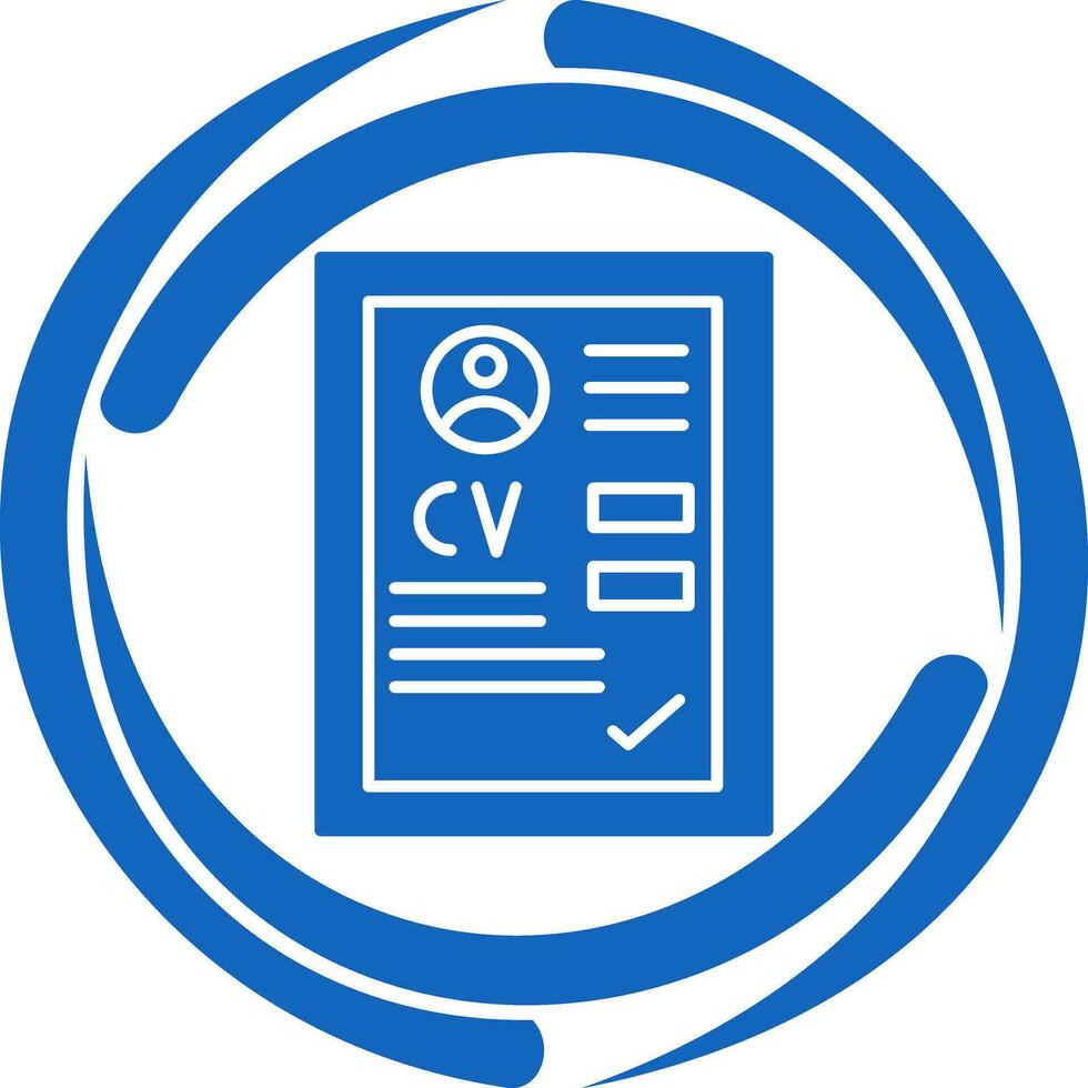CV Vector Icon