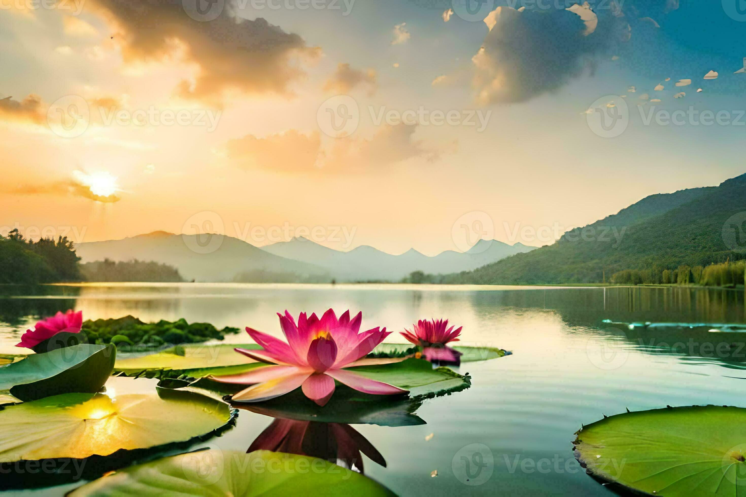 The Lotus Flower Is A Symbol Of Peace And Harmony AI Generated the-lotus-flower-is-a-symbol-of-peace-and-harmony-ai-generated