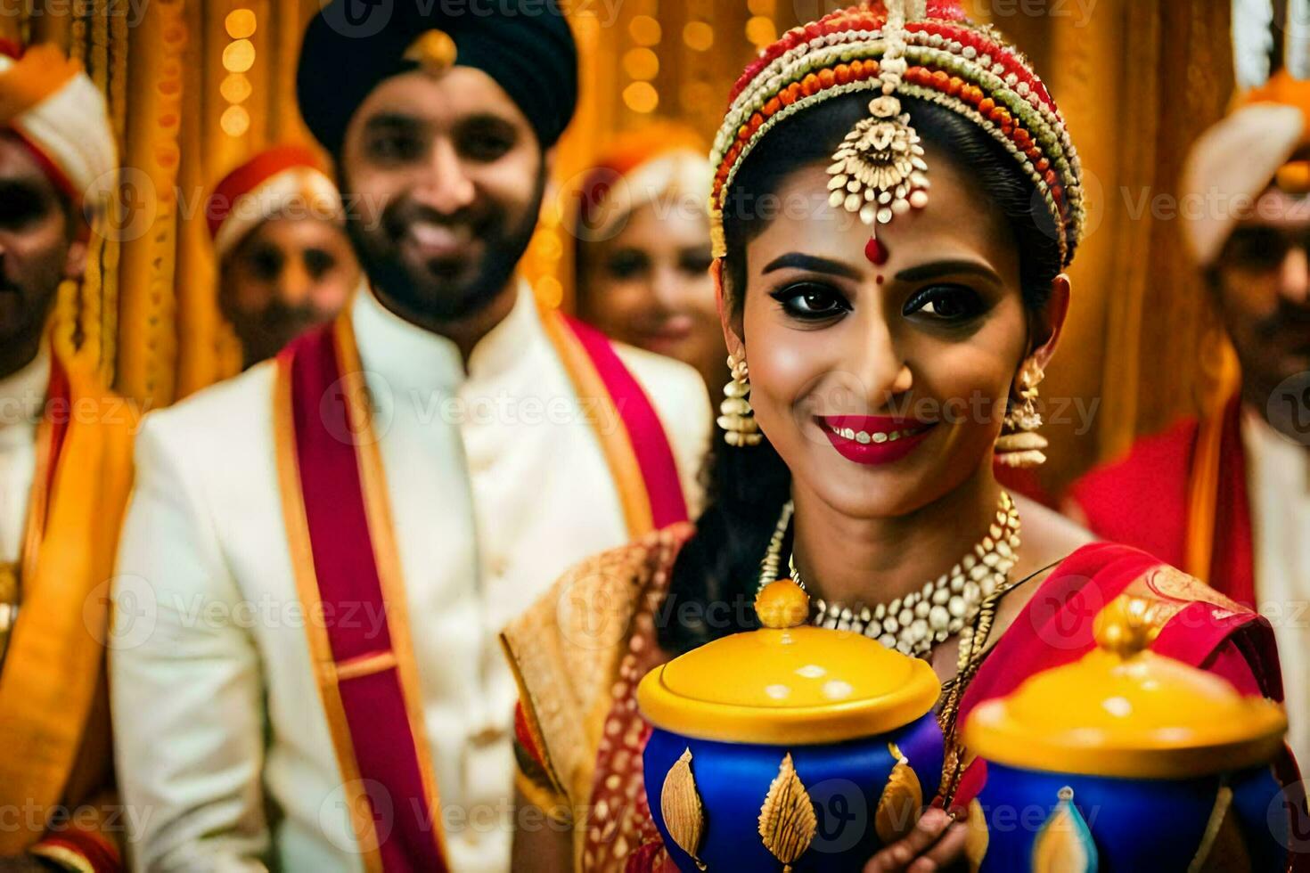 indian wedding in mumbai. AI-Generated photo