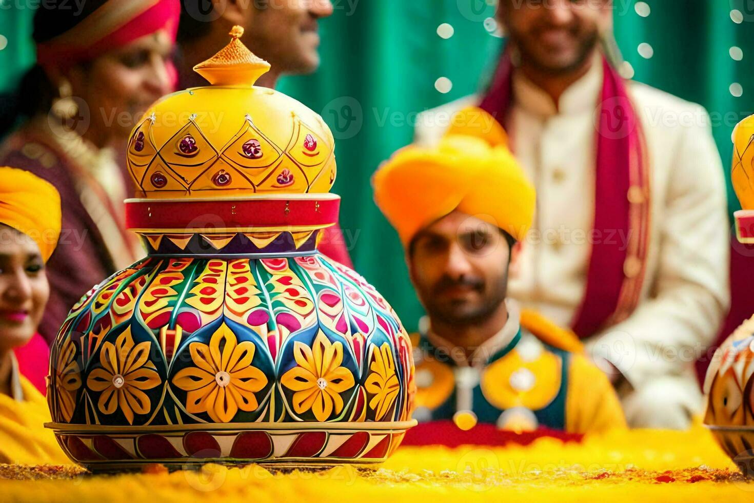 indian wedding ceremony in london. AI-Generated photo
