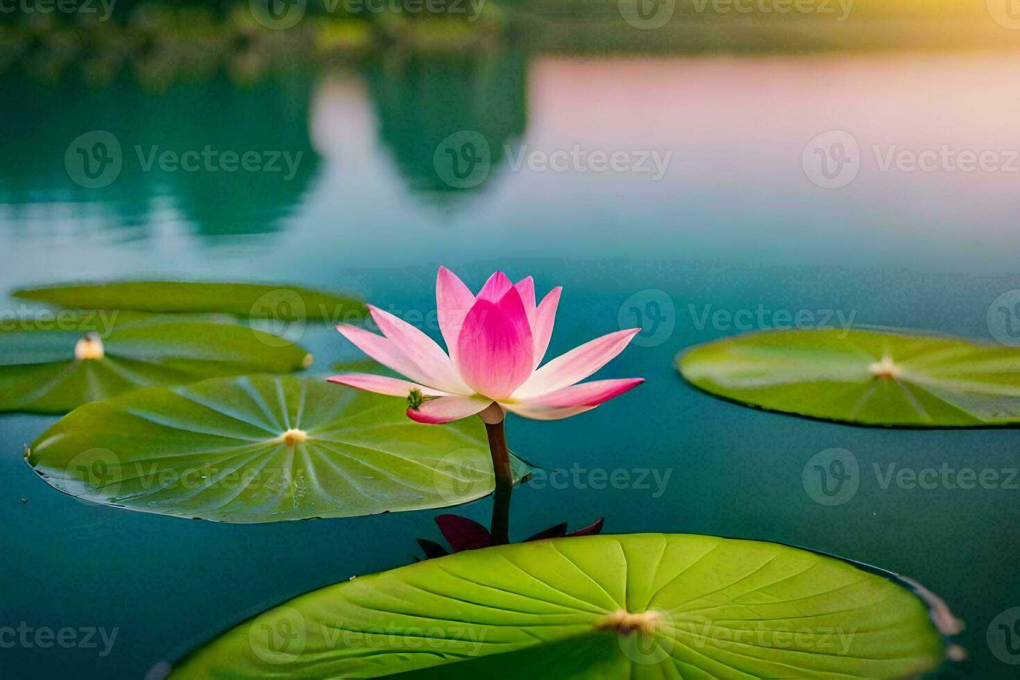 the lotus flower is a symbol of peace and harmony. AIGenerated