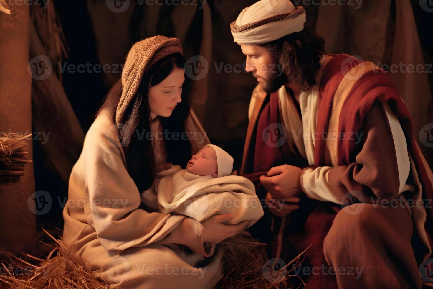 Mary, Joseph and the baby Jesus, Son of God, Christmas story, Christmas