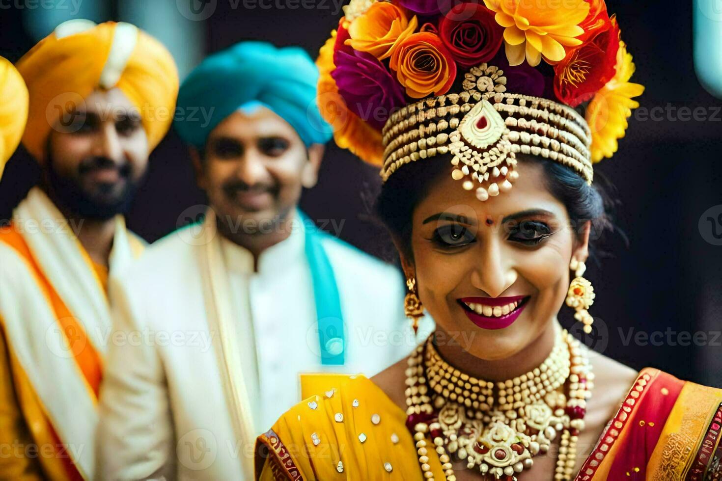 indian wedding photography in dubai. AI-Generated photo