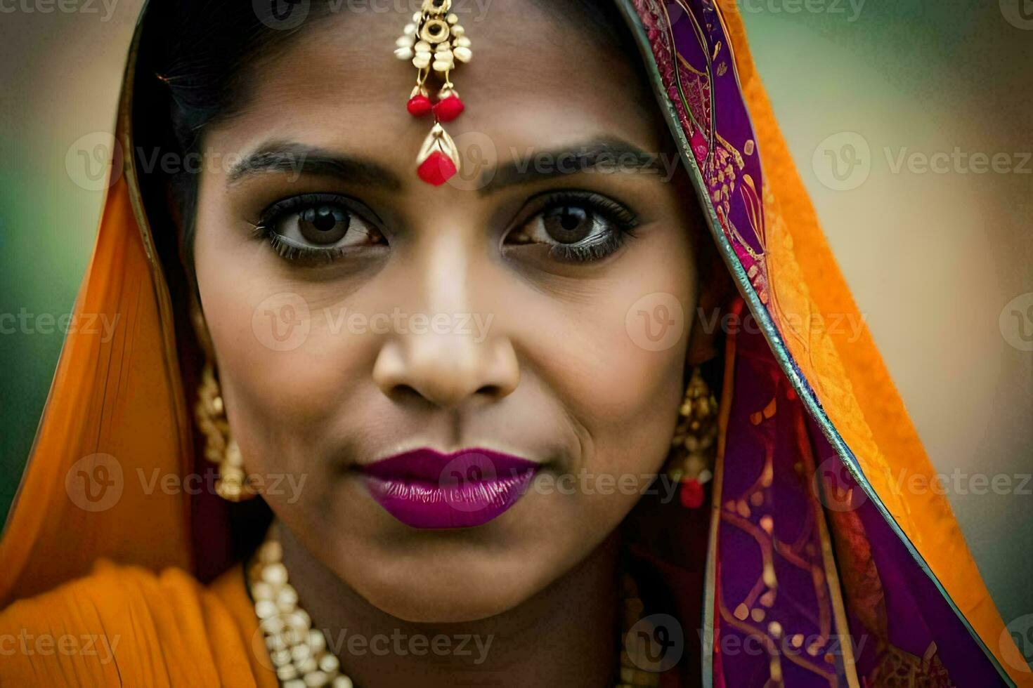 un hermosa indio mujer vistiendo un tradicional sari. generado por ai  30899765 Foto de stock en Vecteezy