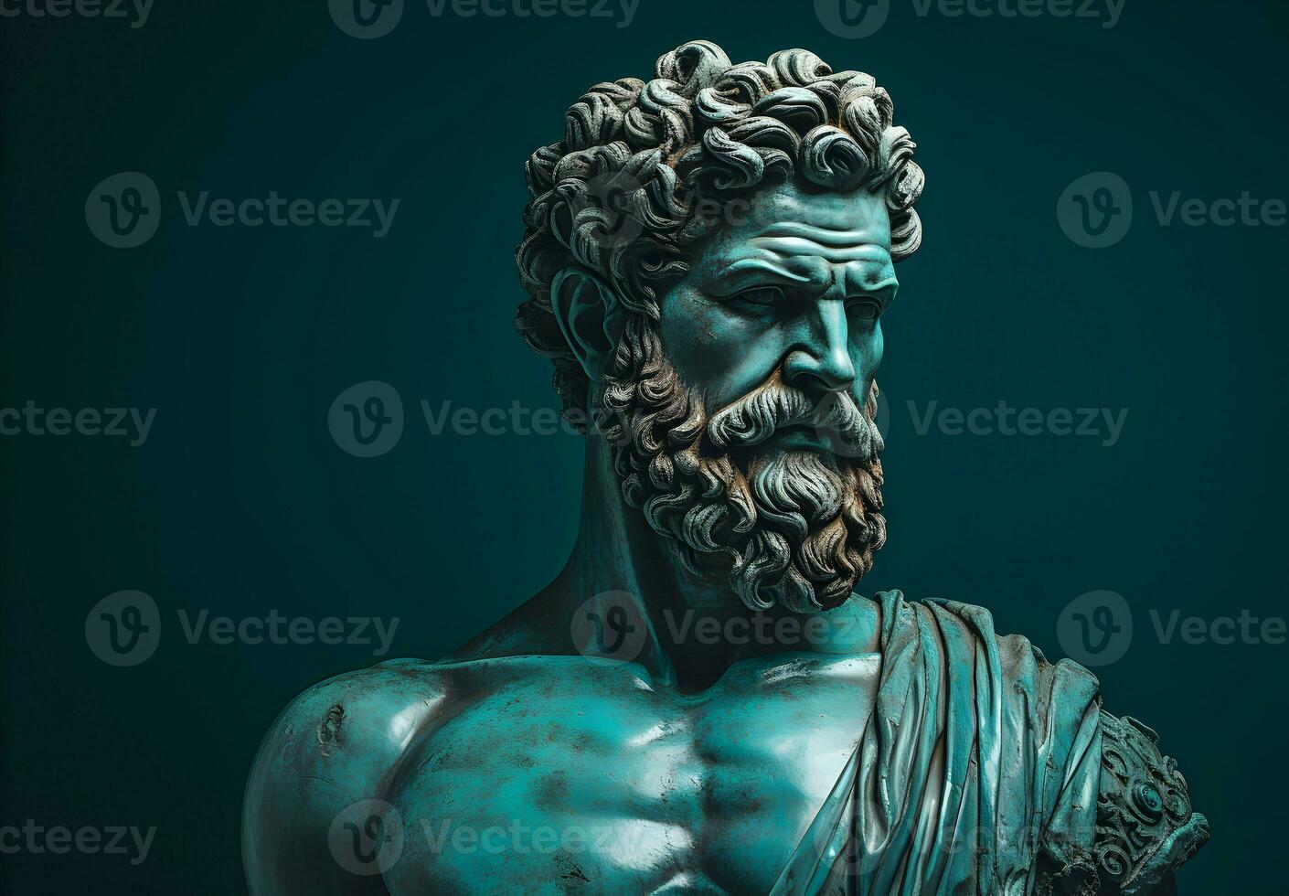Photo Statue of the ancient Greek philosopher Socrates in Athens, Greece. generative ai