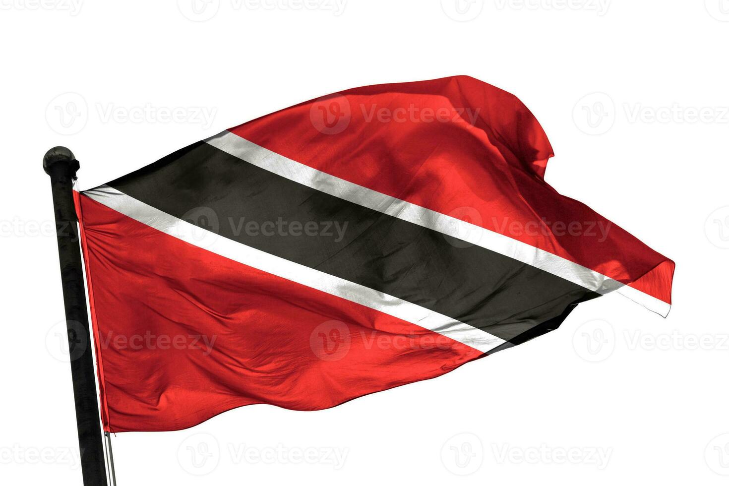 Trinidad-and-Tobago flag on a white background. - image. photo