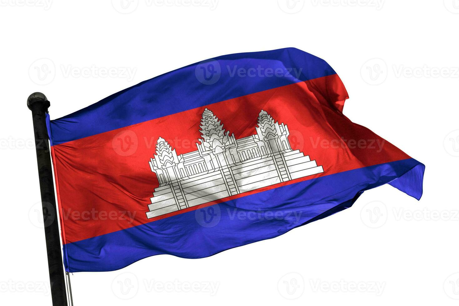 Cambodia flag on a white background. - image. photo