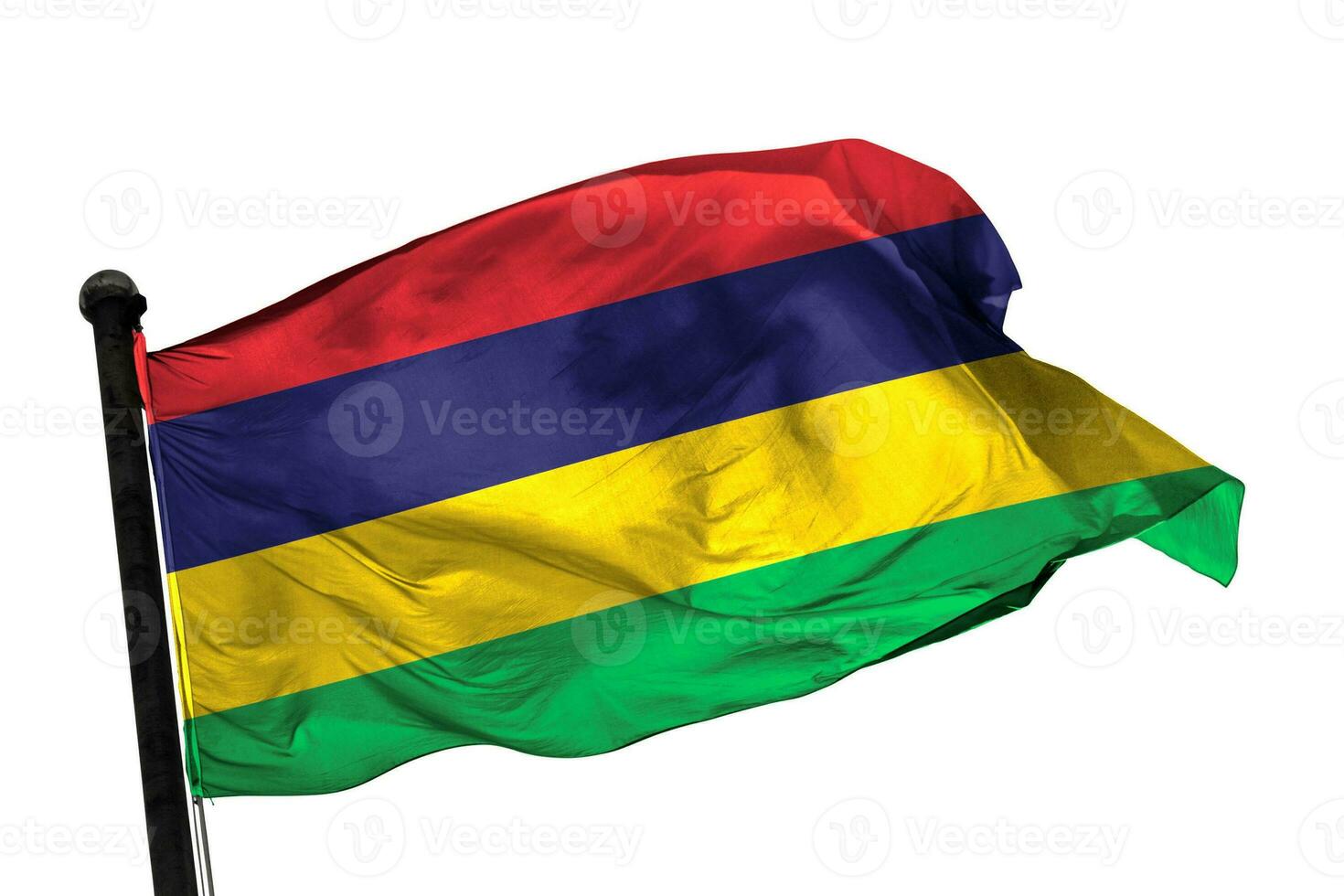 Mauritius flag on a white background. - image. photo