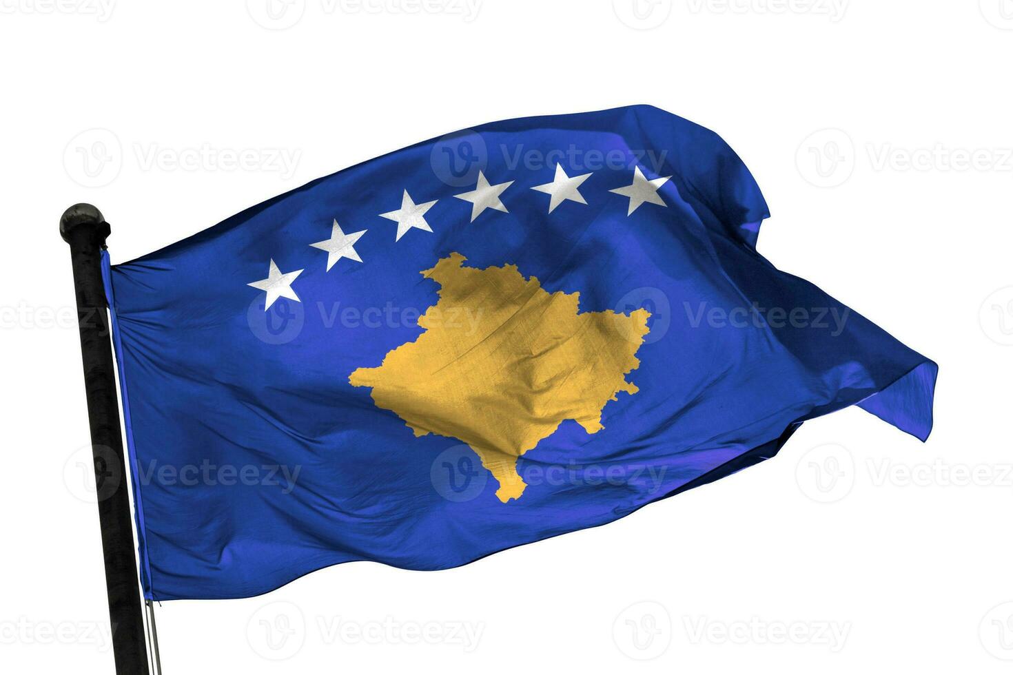Kosovo flag on a white background. - image. photo