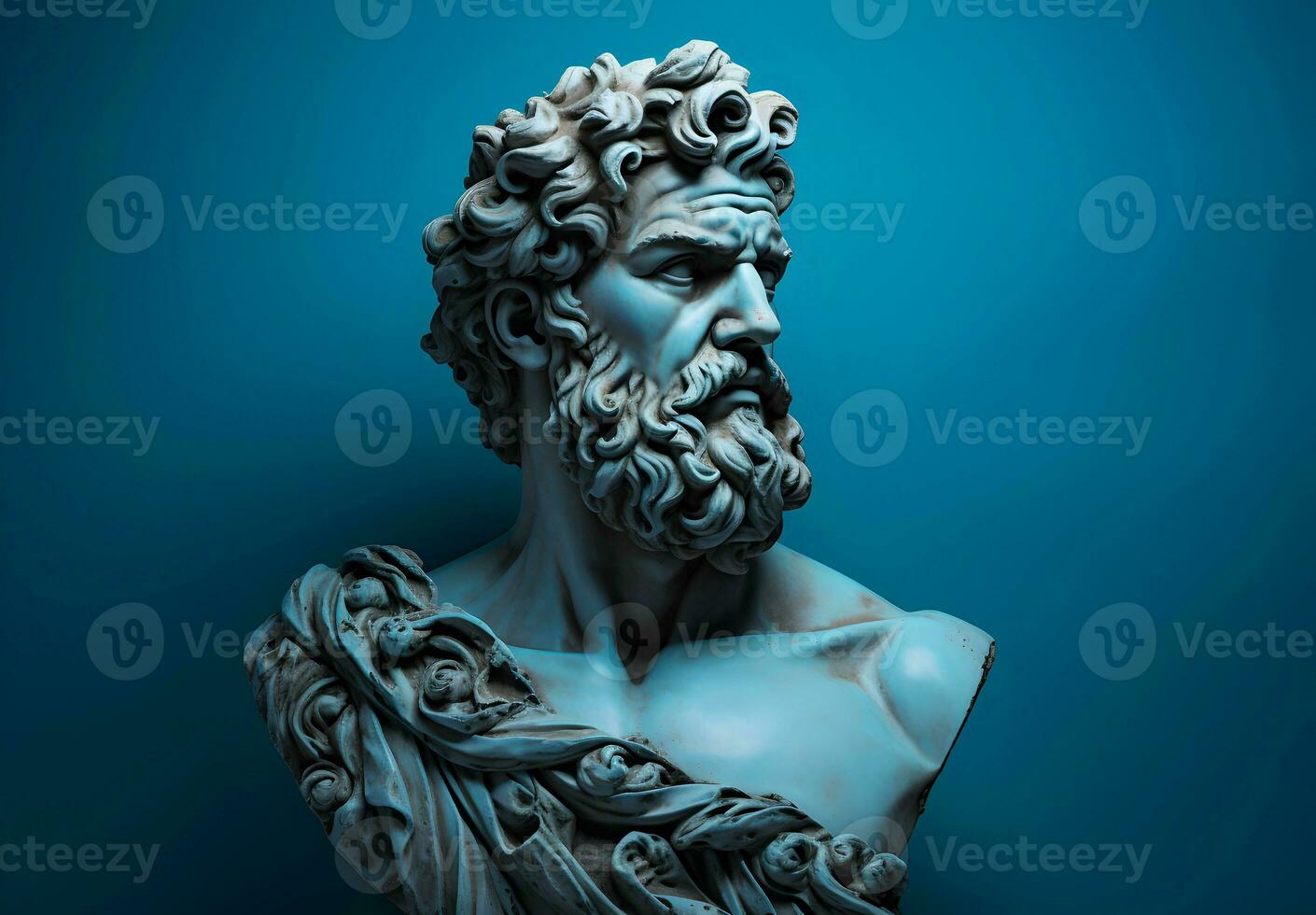 Photo Statue of the ancient Greek philosopher Socrates in Athens, Greece. generative ai