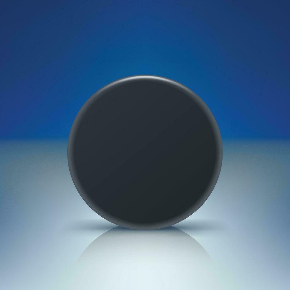 puck on rink vector