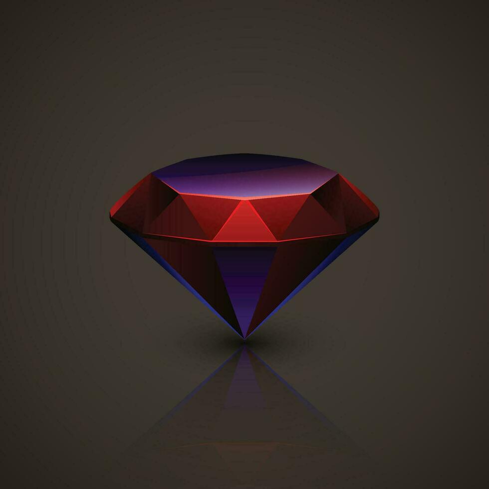 colorful jewel on dark vector