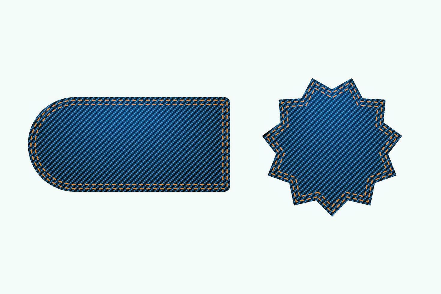 blue labels big set vector