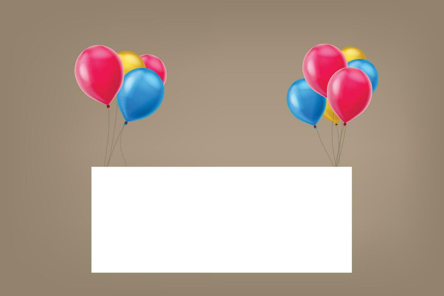 colorful balloons in set vector