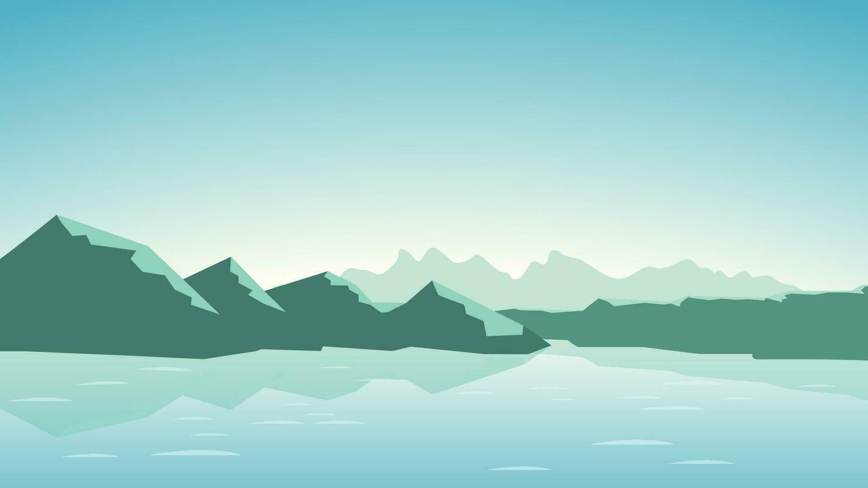 mountains simple design vector