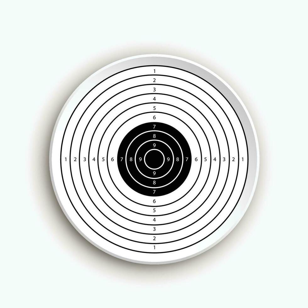 target front isolated vector