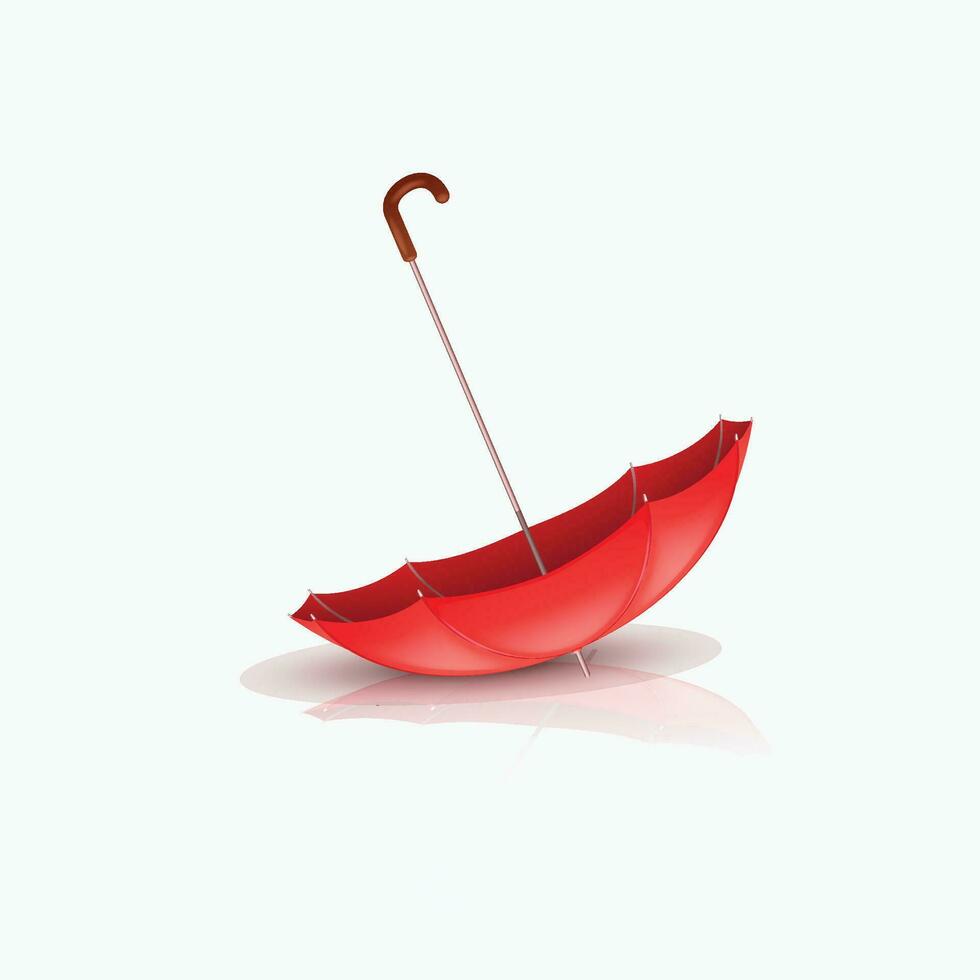 umbrella lying on white vector