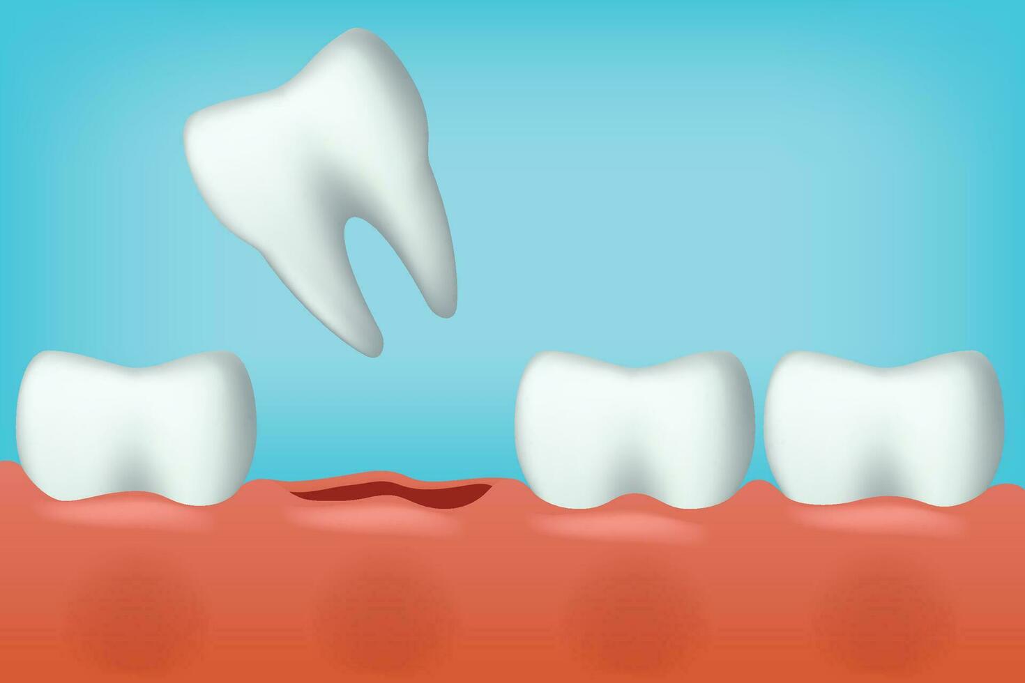 teeth one fell vector