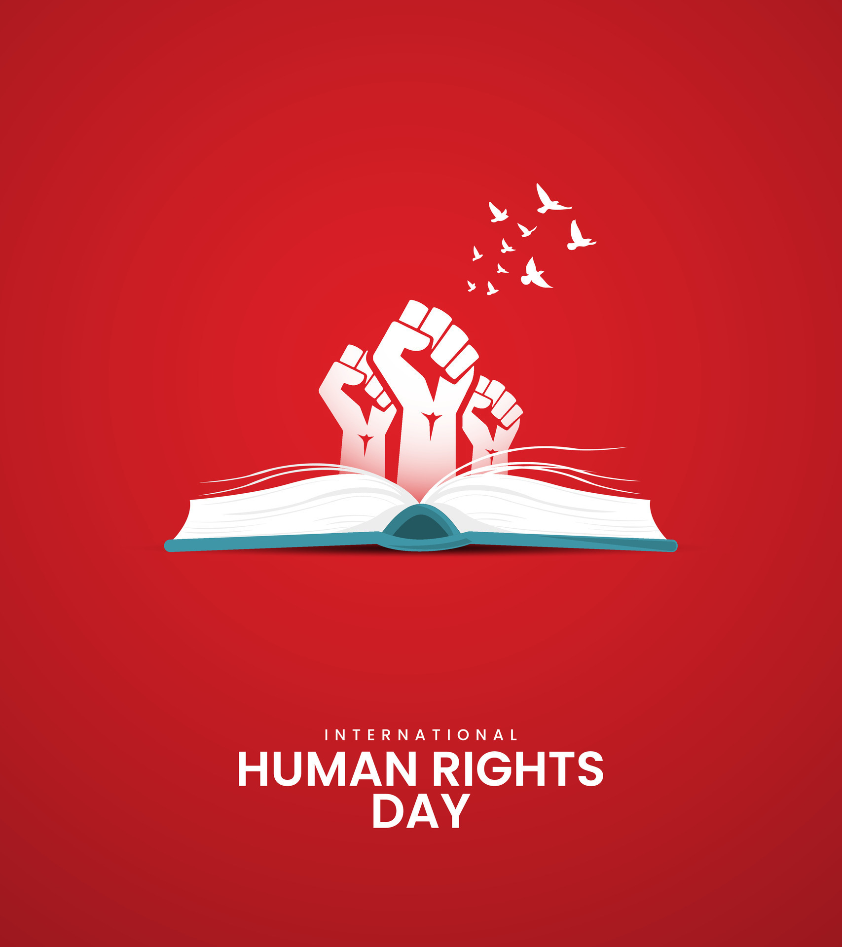 10 December, Human Rights Day, Creative Human Right day Design for