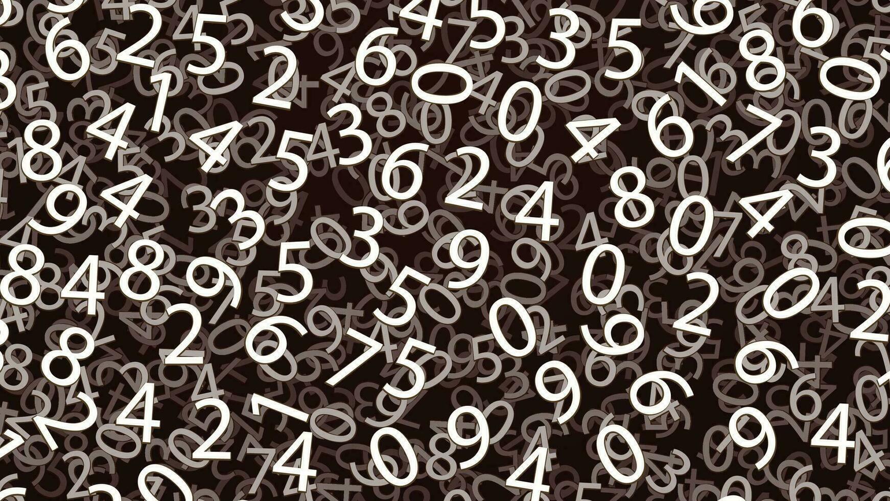 red numbers back vector