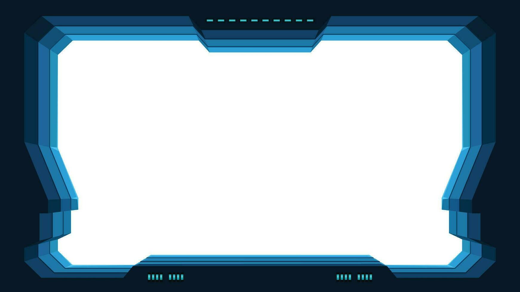futuristic window with white color vector