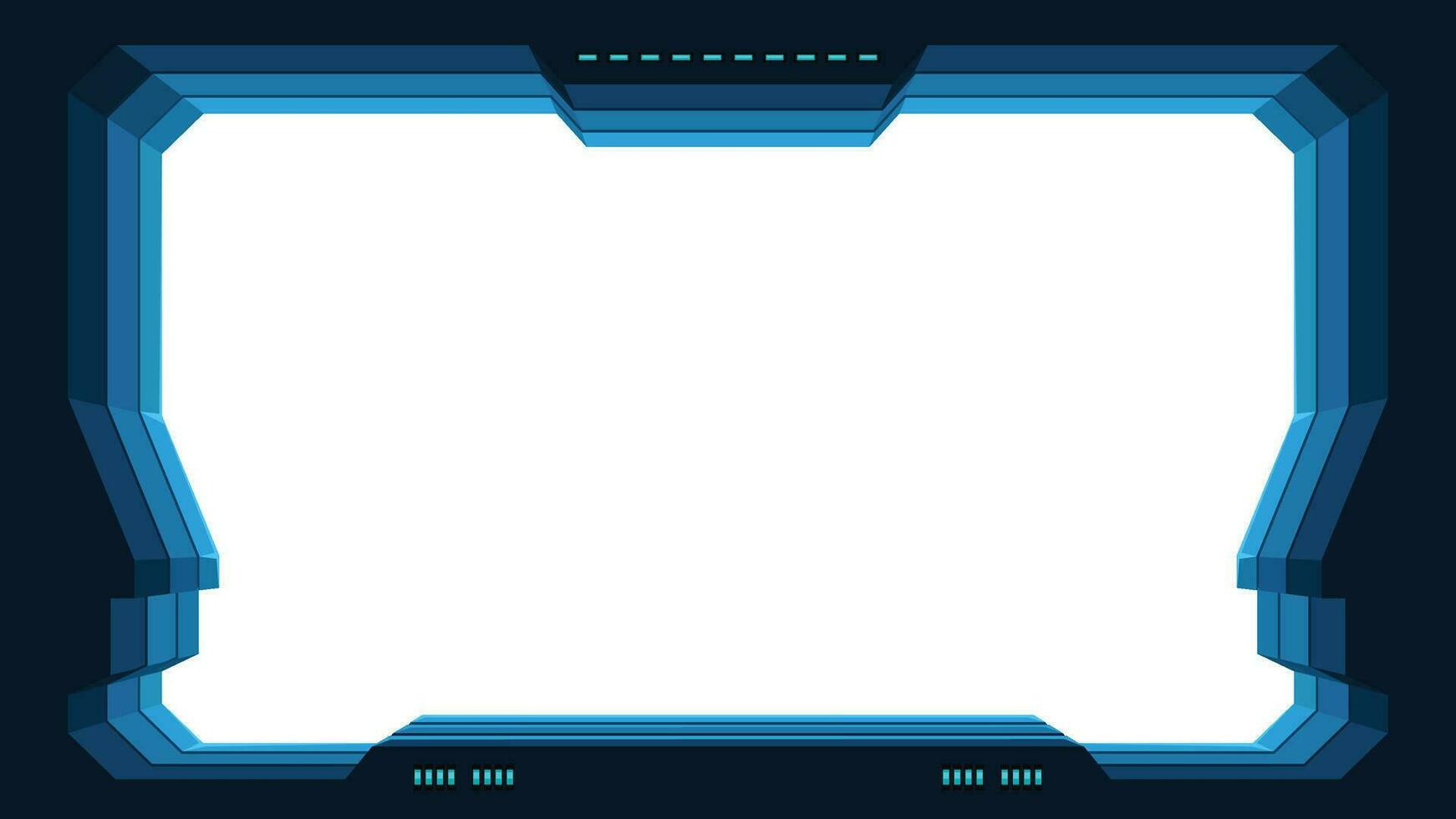 futuristic window with white color vector