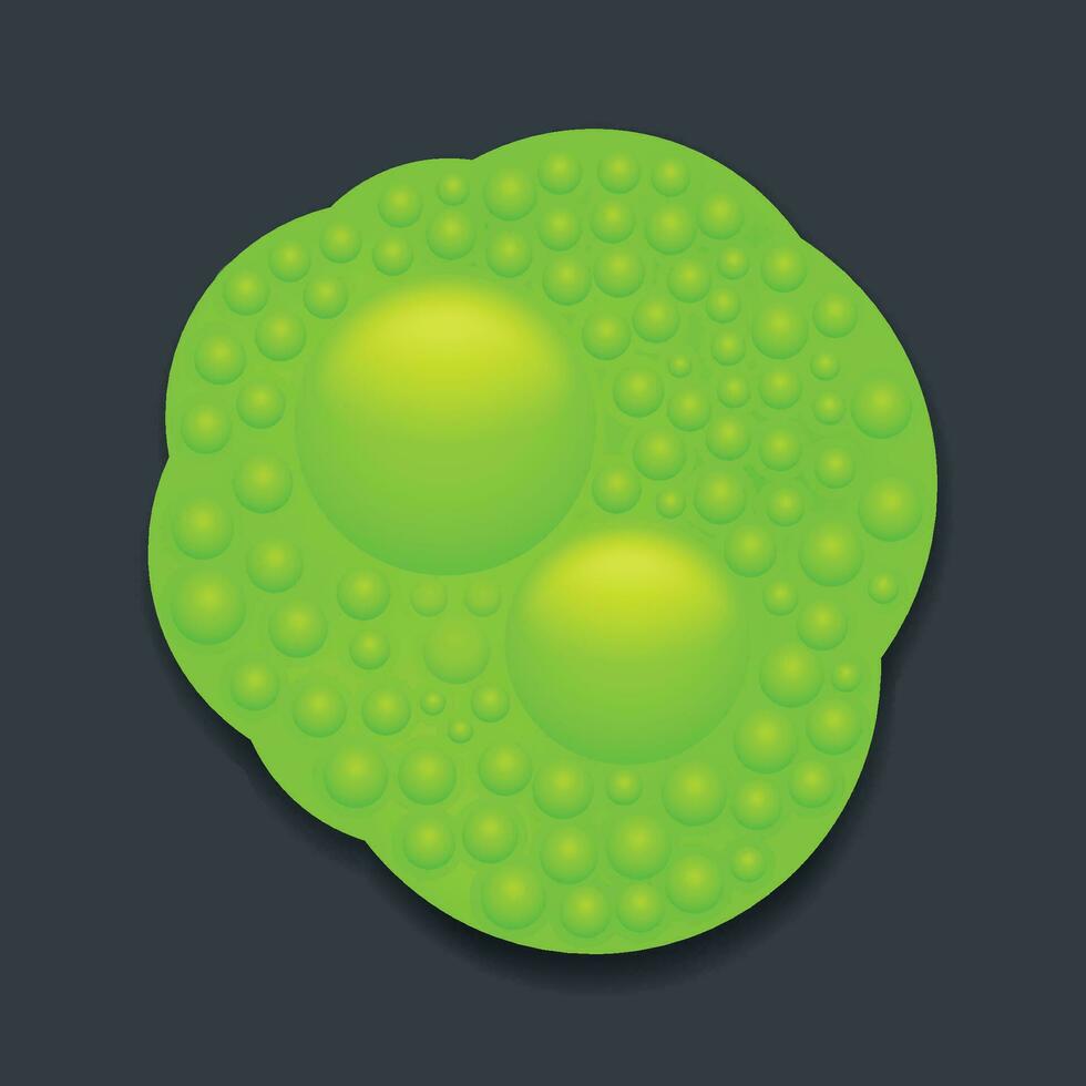 green slime on dark vector