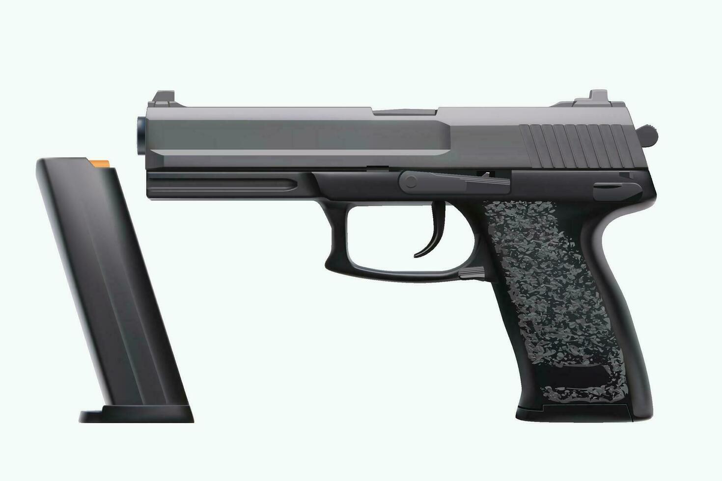 realista pistola en blanco 31963714 Vector en Vecteezy