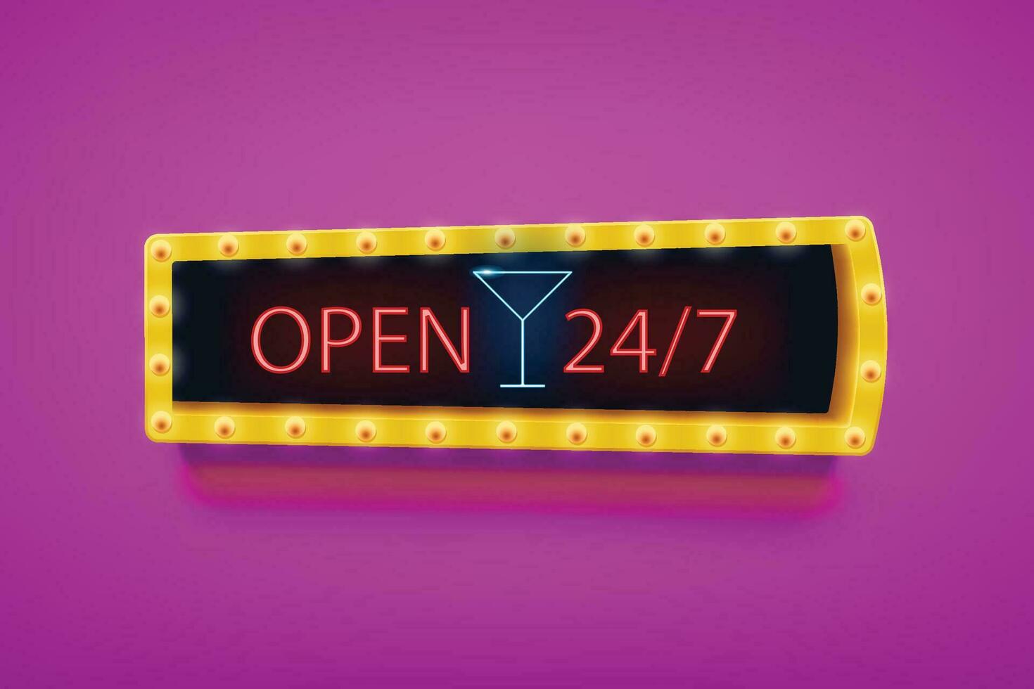 light sign yellow vector