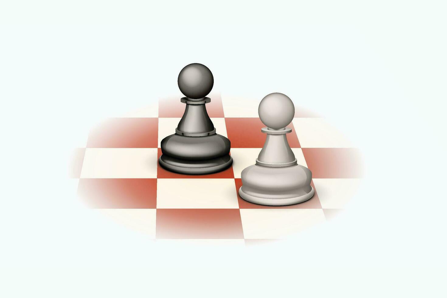 two pawns image vector