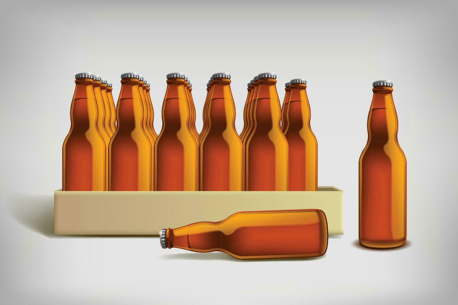 bottle case 4 vector