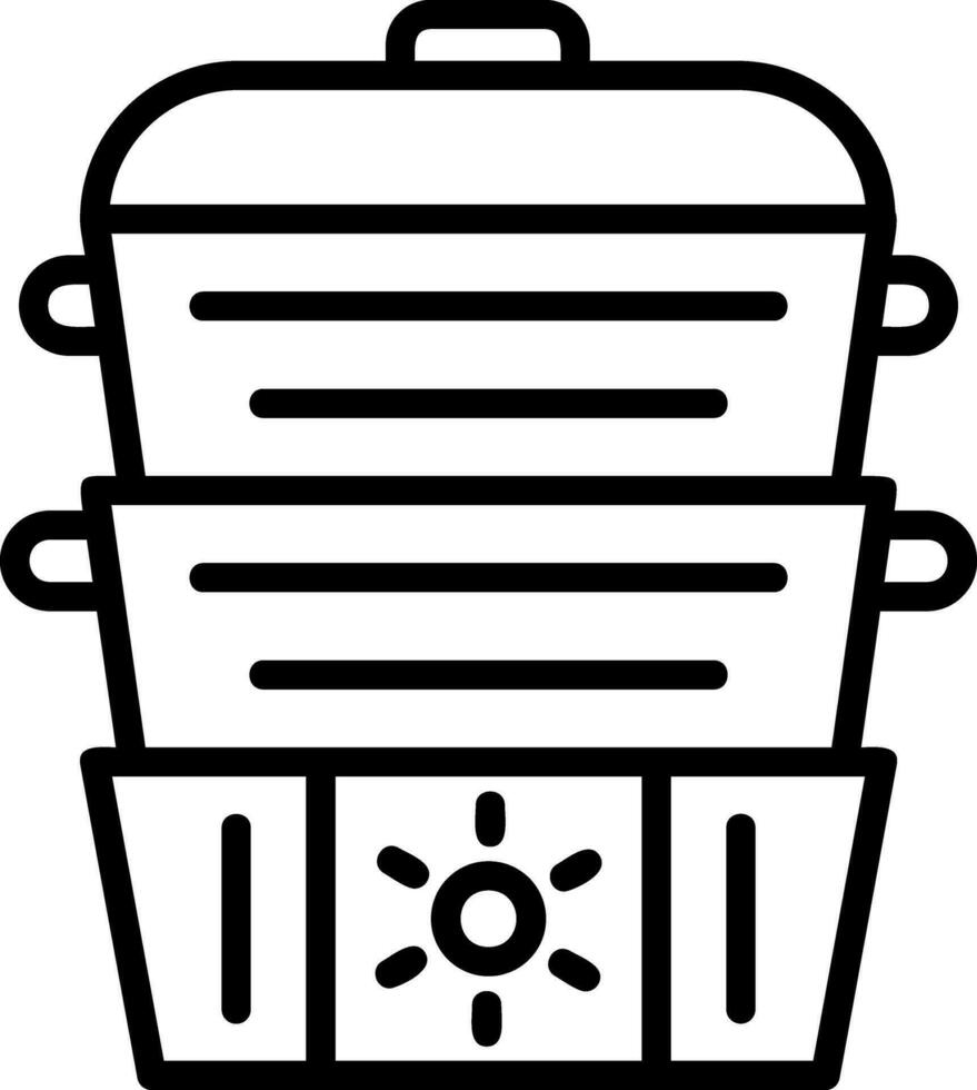 Steamer Vector Icon Design