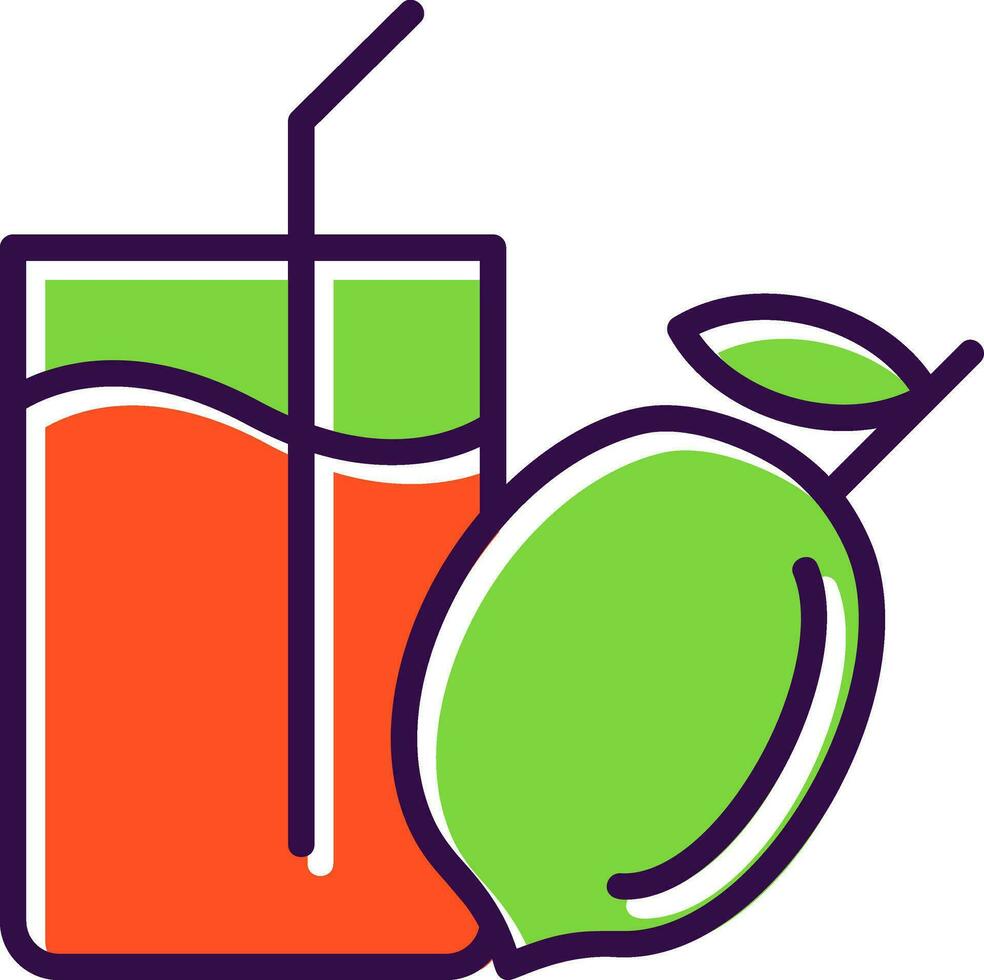 Lemon Juice Vector Icon Design