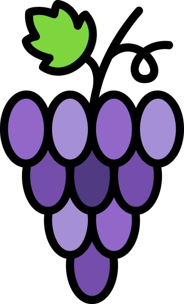 Grapes Vector Icon Design