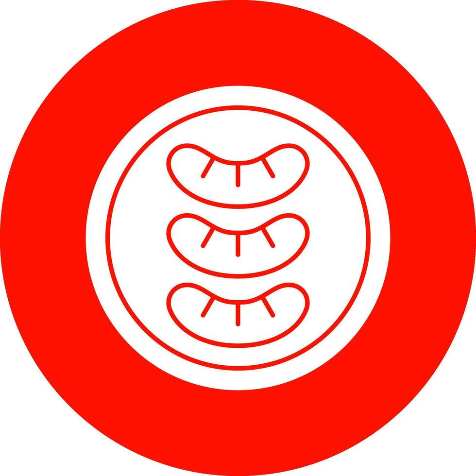 Sausage Vector Icon Design