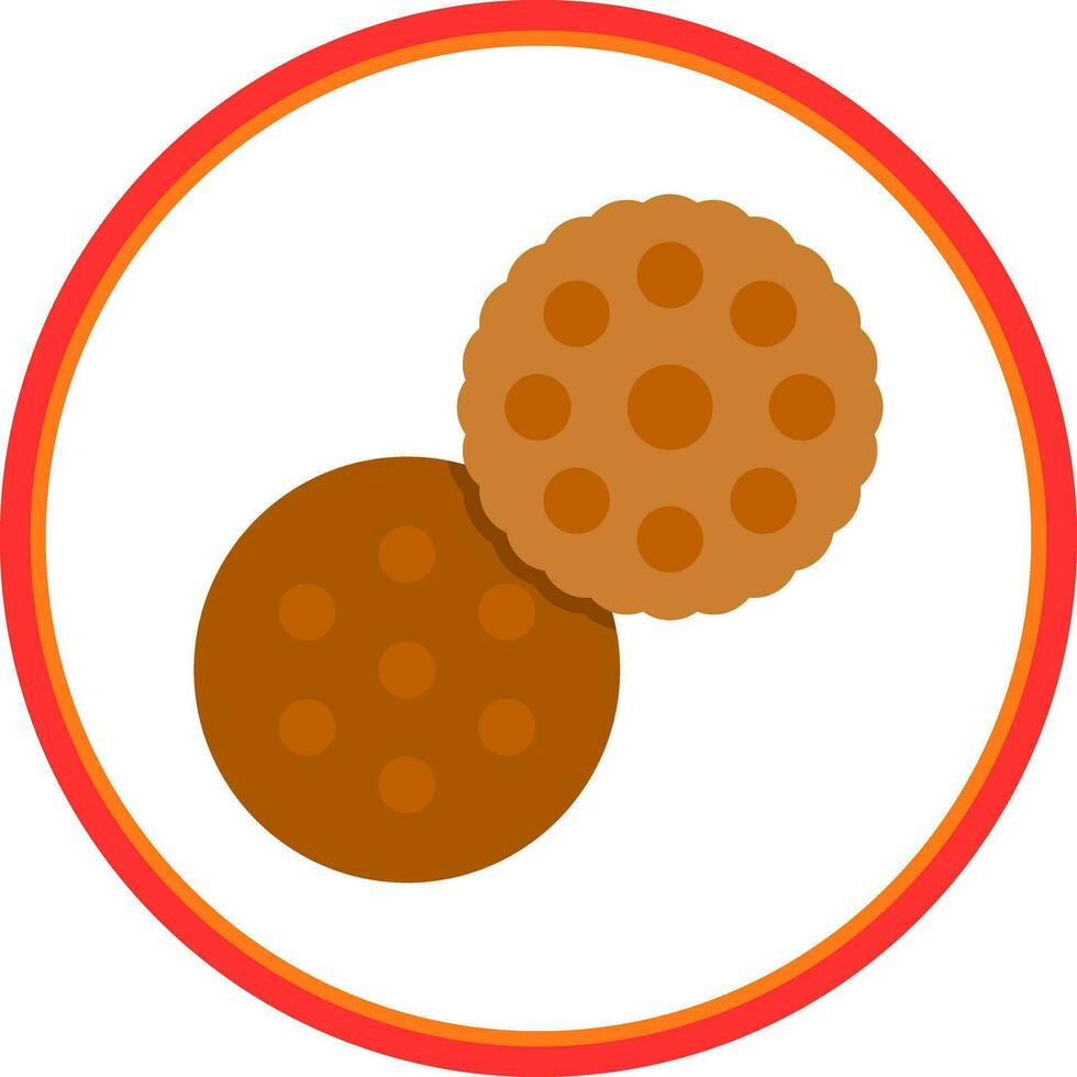 Biscuit Vector Icon Design
