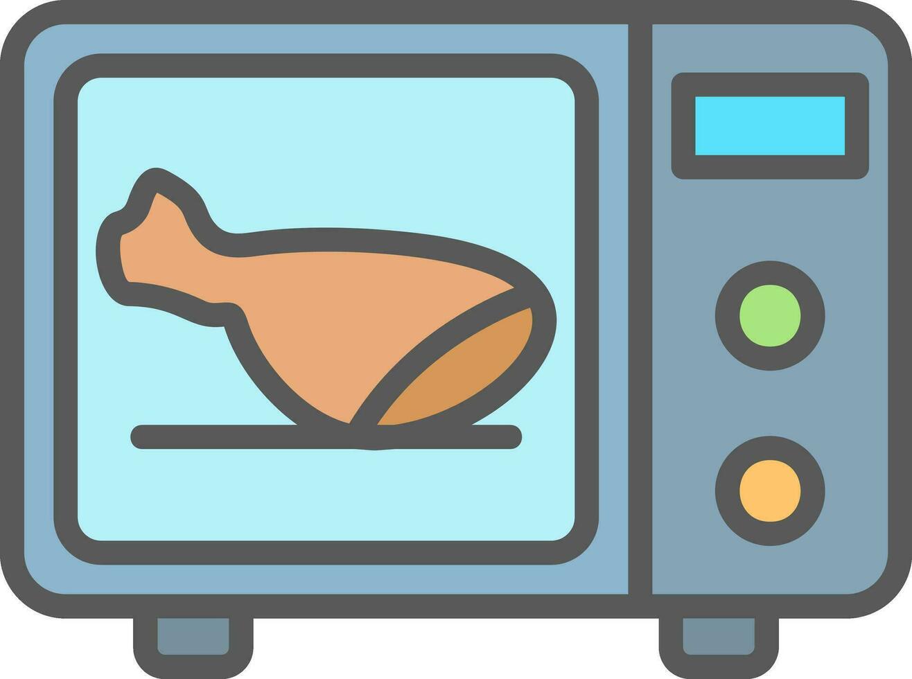 Microwave Vector Icon Design